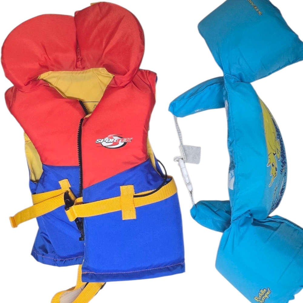 Kids Swim Vest - Red, Blue, Yellow